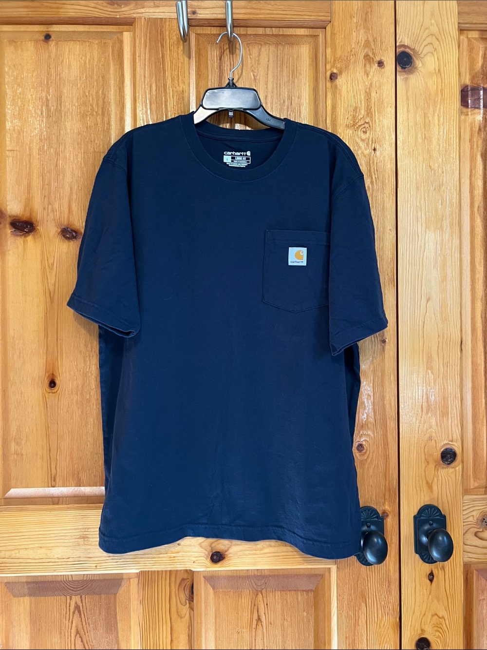 Carhartt Navy Short-Sleeve Pocket Tee